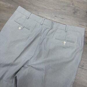 VTG J Press Seersucker Style Striped Pants Men's Sz 40 100%‎ Cotton FLAW Classy
